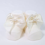 Calzino Scarpetta In Caldo Cotone Con Fiocchetto Neonati CARLOMAGNO 2400 - CARLOMAGNO - LuxuryKids