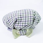 Cappello Modello Baschetto In Caldo Cotone A Quadretti Verde Neonata ALEXIA ALCP20I - ALEXIA - LuxuryKids