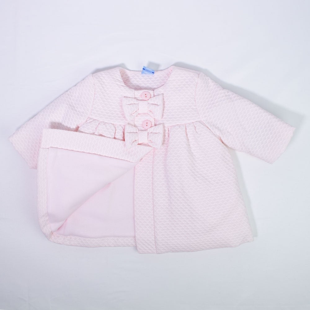 Cappottino Elegante Imbottito Rosa Neonata SARDON AB12 - SARDON - LuxuryKids