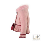 Cappotto Corto Rosa Neonata Piccola Speranza PS16093 - PICCOLA SPERANZA - LuxuryKids