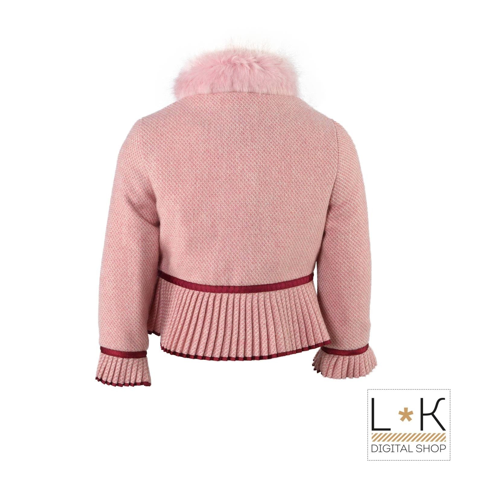 Cappotto Corto Rosa Neonata Piccola Speranza PS16093 - PICCOLA SPERANZA - LuxuryKids