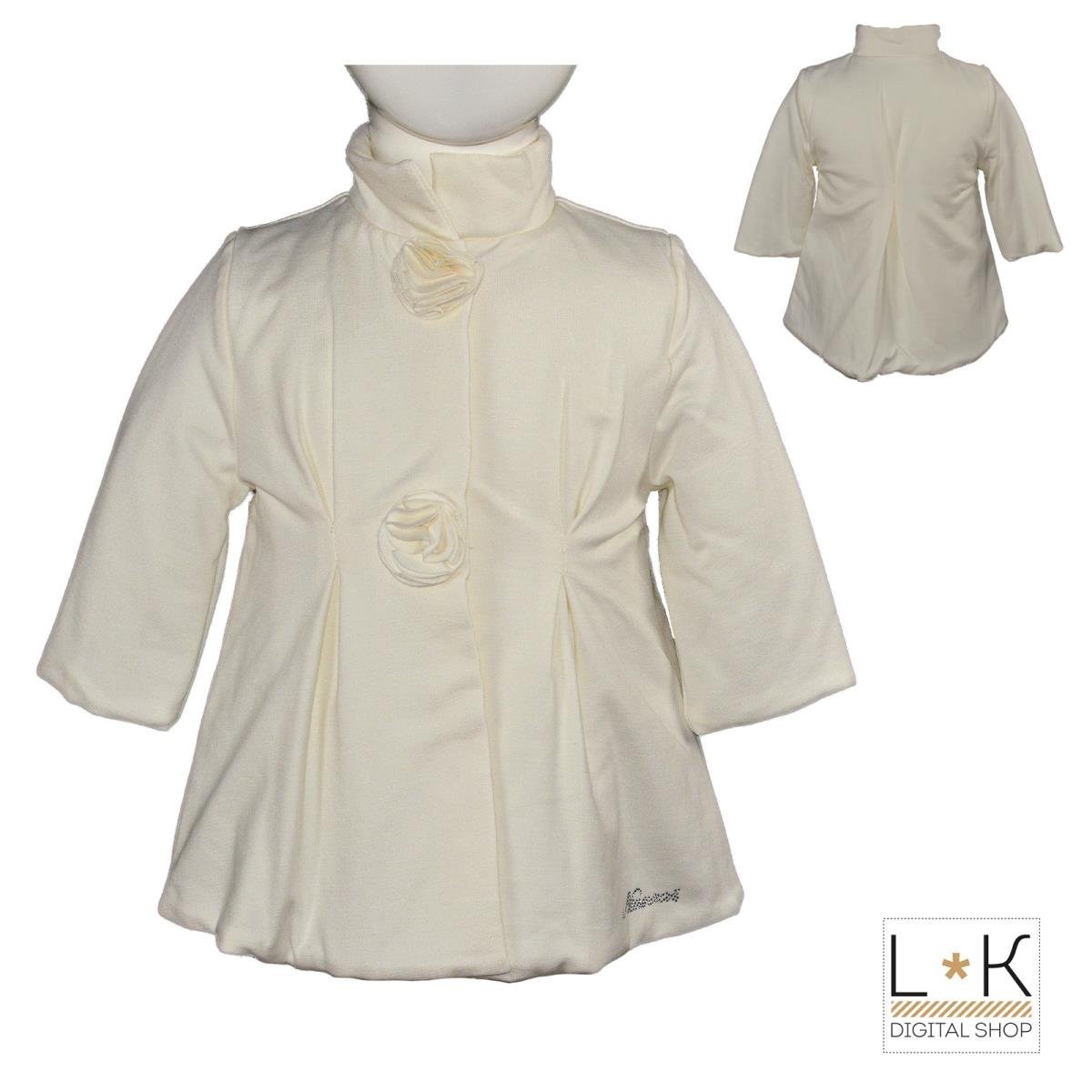Cappotto in Tessuto Panna Neonata Ninnaoh I1644 - NINNAOH - LuxuryKids