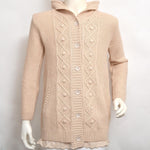 Cardigan con Cappuccio Bambina Beige Sarabanda L260 - SARABANDA - LuxuryKids