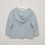 Cardigan con Cappuccio in Lana Celeste Neonato Patachou 2333030 - PATACHOU - LuxuryKids