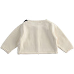 Cardigan con Pois Ricamati In Misto Lana Neonata MINIBANDA 1714 - MINIBANDA - LuxuryKids