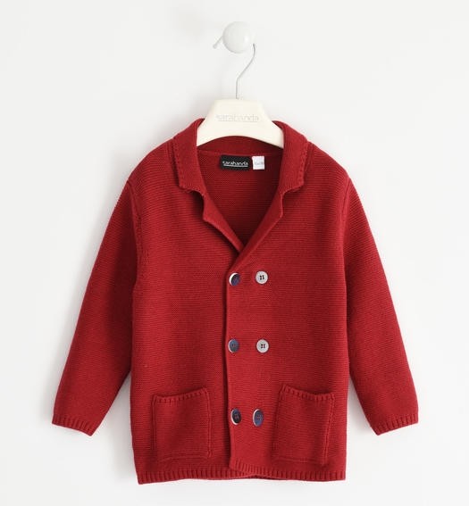 Cardigan doppio petto Misto Lana Neonato SARABANDA 1103 - SARABANDA - LuxuryKids