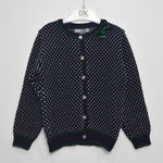Cardigan Elegante in Misto lana Blu Bambina Dr.Kids 403 - DR.KID - LuxuryKids