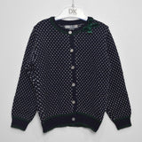 Cardigan Elegante in Misto lana Blu Bambina Dr.Kids 403 - DR.KID - LuxuryKids