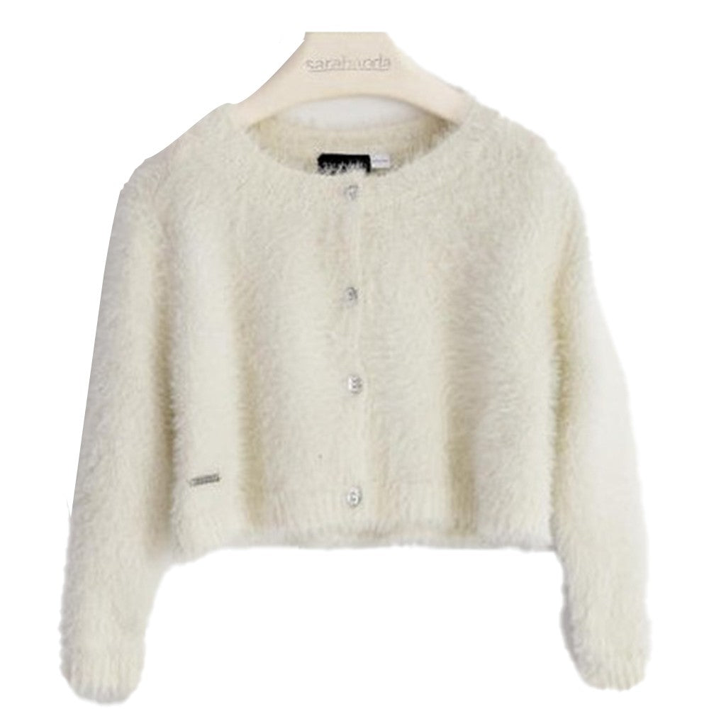 Cardigan in Caldo Cotone in Pelliccia Neonato Sarabanda 1245 - SARABANDA - LuxuryKids