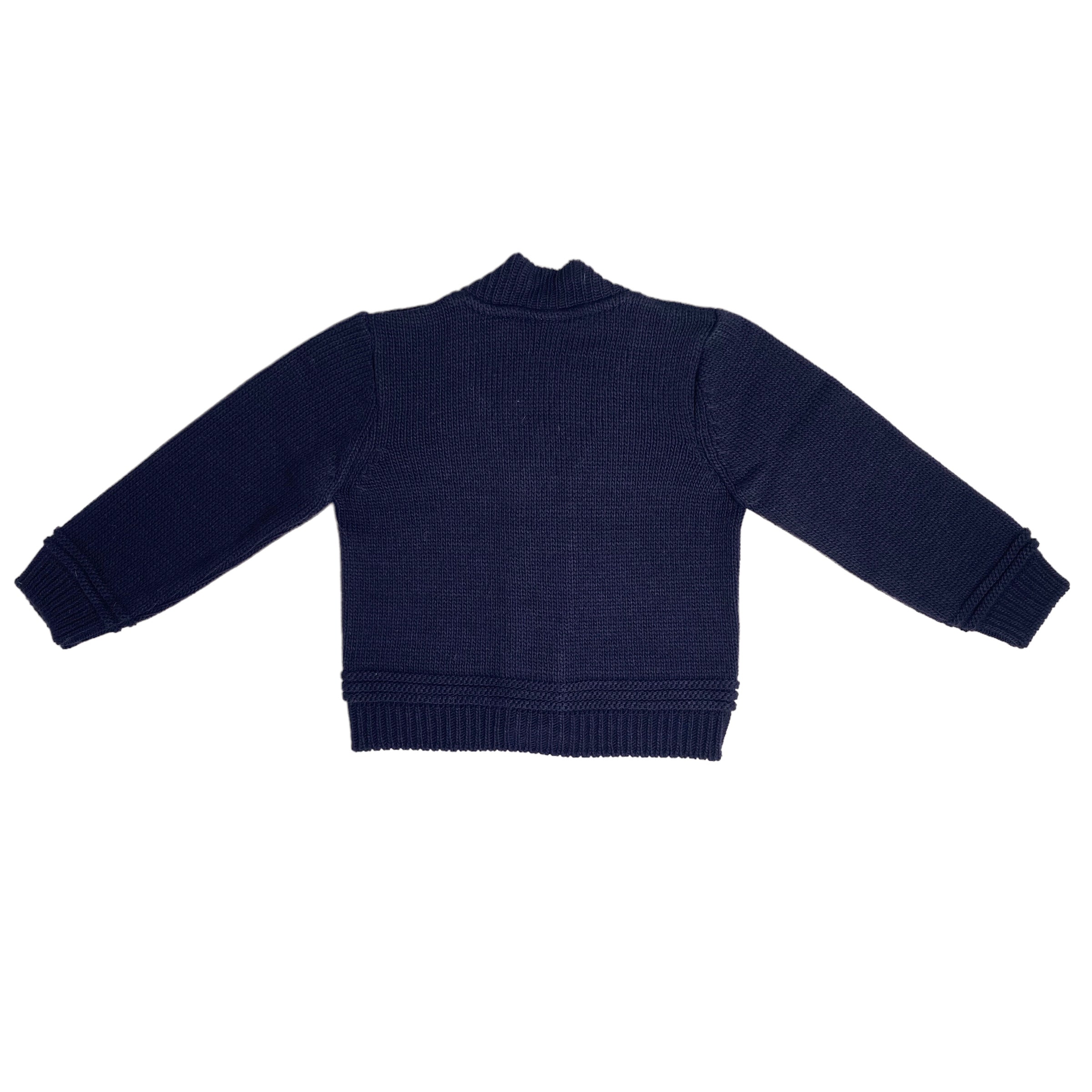     CardiganEleganteInvernaleNeonatoPONTOPORPONTO758BluLuxurykids_2