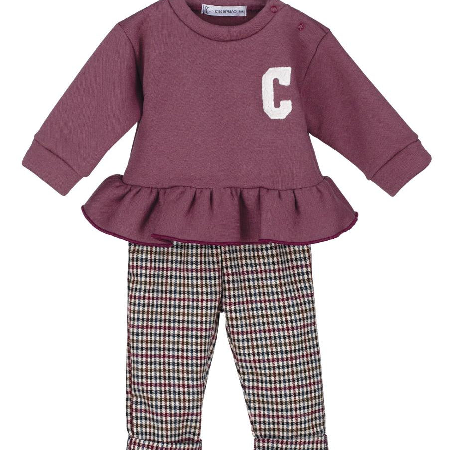 CompletoConPantaloneEFelpaNeonataCALAMARO17779Luxurykids