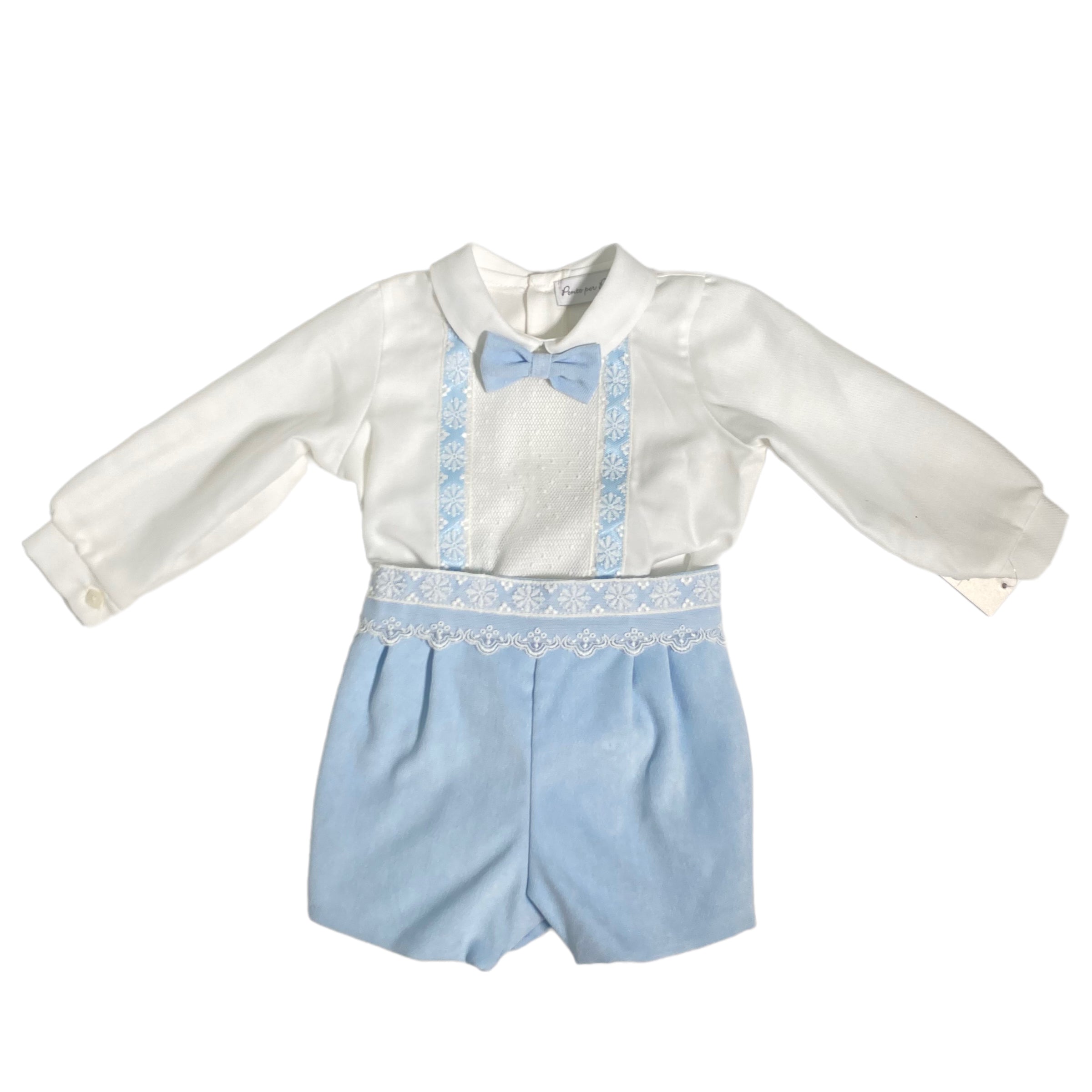     CompletoEleganteInVellutoNeonatoPONTOPORPONTO5871Luxurykids