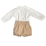 Completo Elegante In Velluto Neonato PONTO POR PONTO 5872 - PONTO POR PONTO - LuxuryKids
