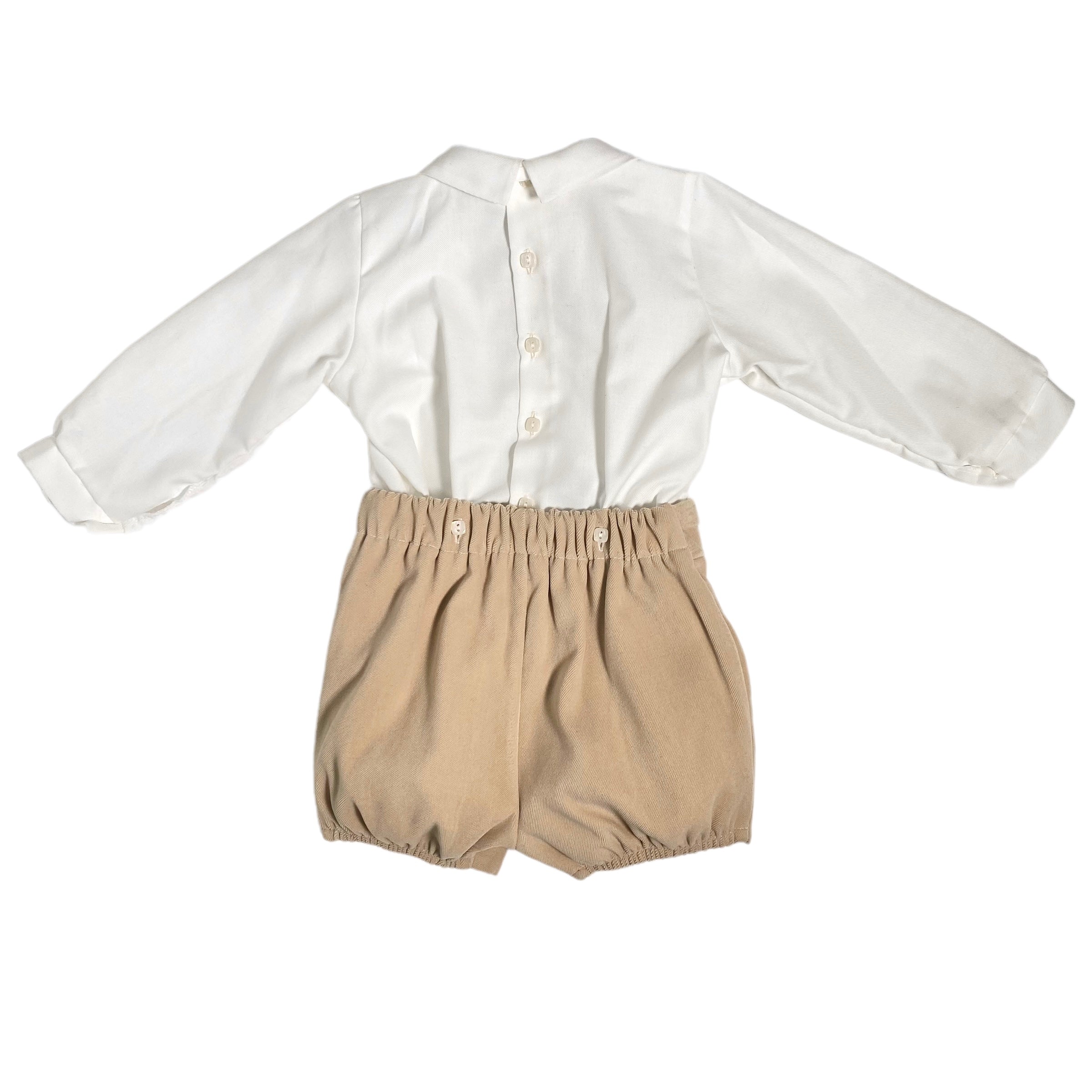 Completo Elegante In Velluto Neonato PONTO POR PONTO 5872 - PONTO POR PONTO - LuxuryKids