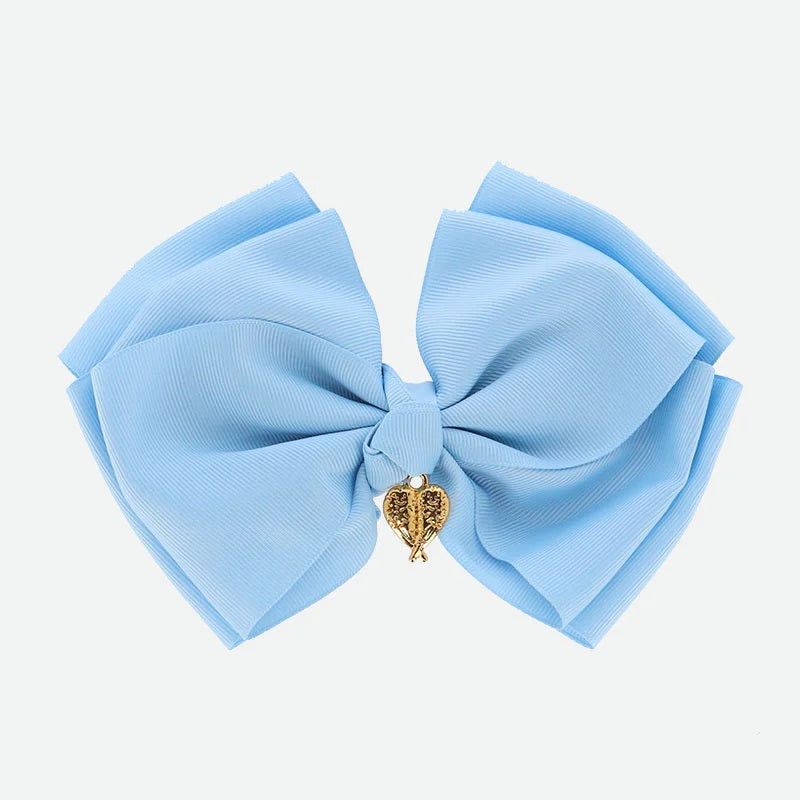 Fermaglio Con Fiocco Gigante In Gros Grain Bambina ANGEL'S FACE GIANT - Angel's Face - LuxuryKids