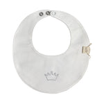 Bavetta in Cotone Con Corona Neonati BABY GI CRW23M - BABY GI - LuxuryKids