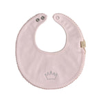 Bavetta in Cotone Con Corona Neonati BABY GI CRW23M - BABY GI - LuxuryKids