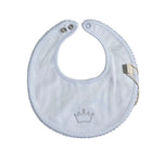 Bavetta in Cotone Con Corona Neonati BABY GI CRW23M - BABY GI - LuxuryKids