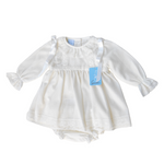 Abito con culotte Elegante Cerimonia Caldo Cotone Neonata GRANLEI 2195 - GRANLEI - LuxuryKids
