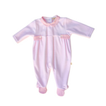 Tutina Intera In Ciniglia Rosa Neonata BABY GI BGV52 - BABY GI - LuxuryKids