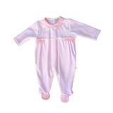 Tutina Intera In Ciniglia Rosa Neonata BABY GI BGV52 - BABY GI - LuxuryKids