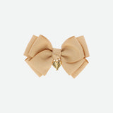 Pinzette mit metallischer Schleife und Krone für Mädchen-Engelsgesicht METALLICBIGBOW