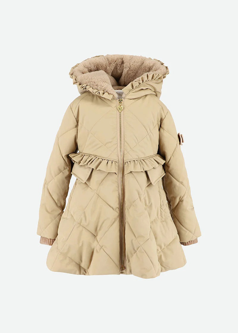 Cappotto Con Cappuccio Ed Ecopelliccia Bambina ANGEL'S FACE PEPPA - Angel's Face - LuxuryKids