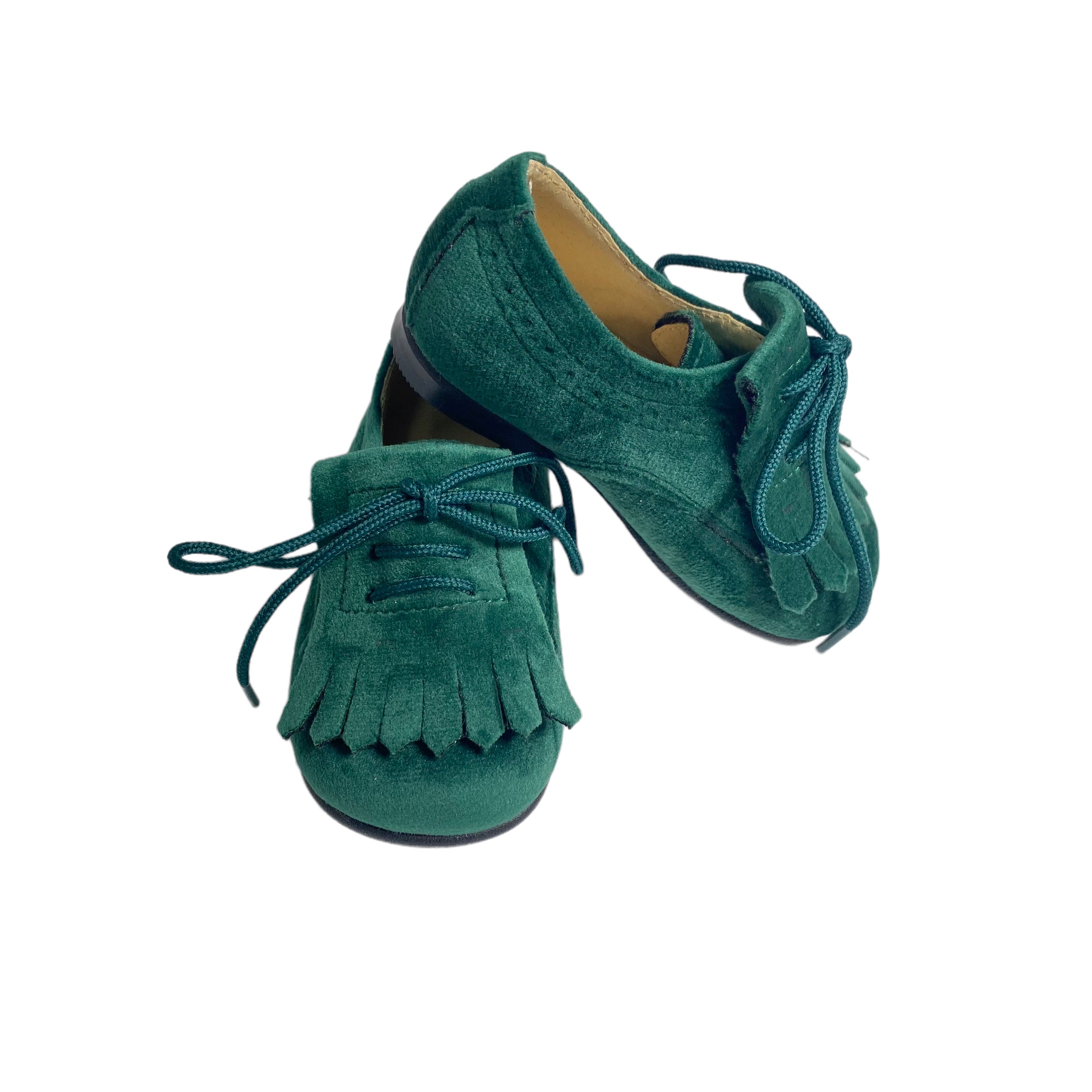 Scarpe Primi Passi Modello Francesina In Velluto Neonato RIZITOS E2119 - RIZITOS - LuxuryKids