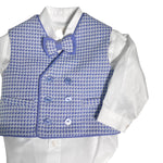Completo Elegante Con Pantalone Camicia E Gilet Neonato NINNAOH I22541 - NINNAOH - LuxuryKids