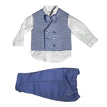 Completo Elegante Con Pantalone Camicia E Gilet Neonato NINNAOH I22541 - NINNAOH - LuxuryKids