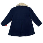 Cappotto In Panno Con Collo In Ecopelliccia Bambina DEL SUR 4991 - DEL SUR - LuxuryKids