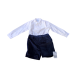 Completo Con Bermuda In Velluto E Camicia Bambino GRANLEI 297 - GRANLEI - LuxuryKids