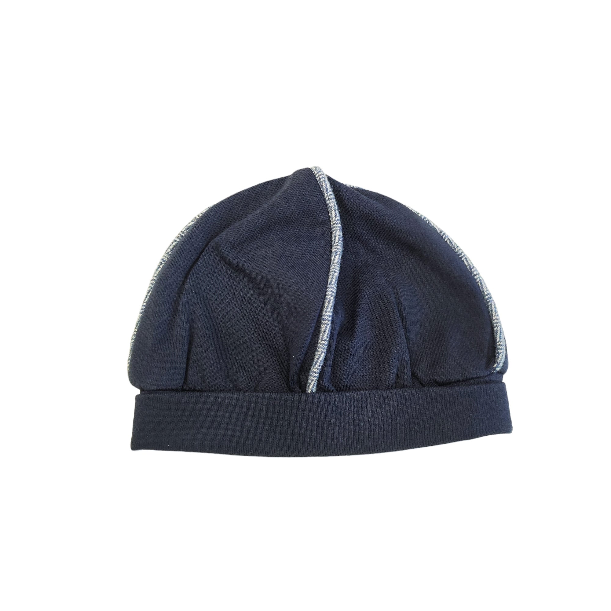 Cappellino In Caldo Cotone Blu Neonato Teto e Tatta CA1470 - TETO E TATTA - LuxuryKids