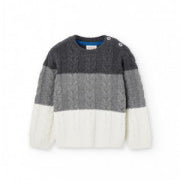 Maglioncino In caldo Cotone Con Trecce Neonato BOBOLI 715036 - BOBOLI - LuxuryKids