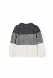 Maglioncino In caldo Cotone Con Trecce Neonato BOBOLI 715036 - BOBOLI - LuxuryKids