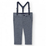 Pantalone In Punto Milano Con Bretelle Neonato BOBOLI 715160 - BOBOLI - LuxuryKids