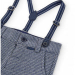 Pantalone In Punto Milano Con Bretelle Neonato BOBOLI 715160 - BOBOLI - LuxuryKids
