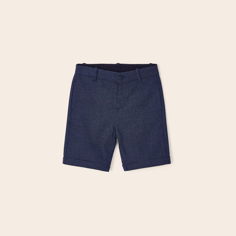Bermuda Con Risvolto In Misto Lino Bambino MAYORAL 3220 - MAYORAL - Luxury Kids