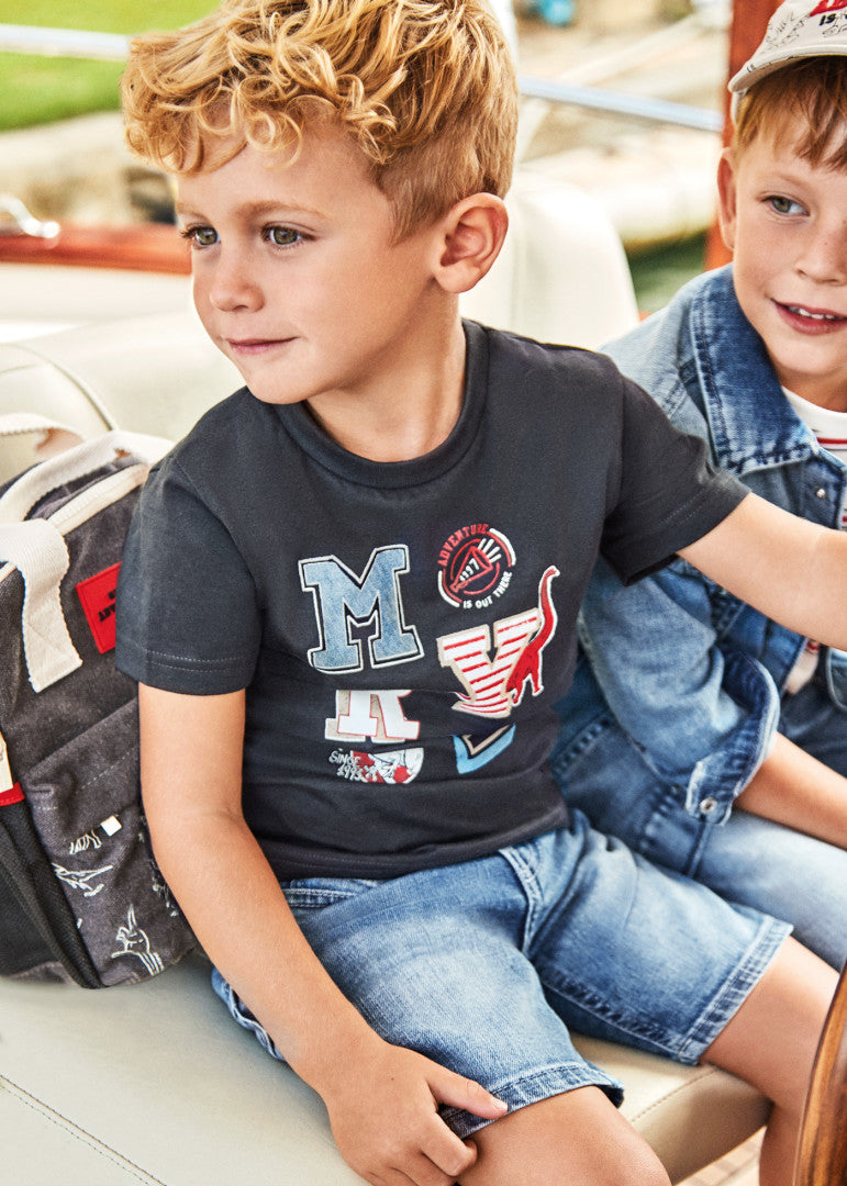 Bermuda In Denim In Cotone Sostenibile Bambino MAYORAL 237 - MAYORAL - Luxury Kids