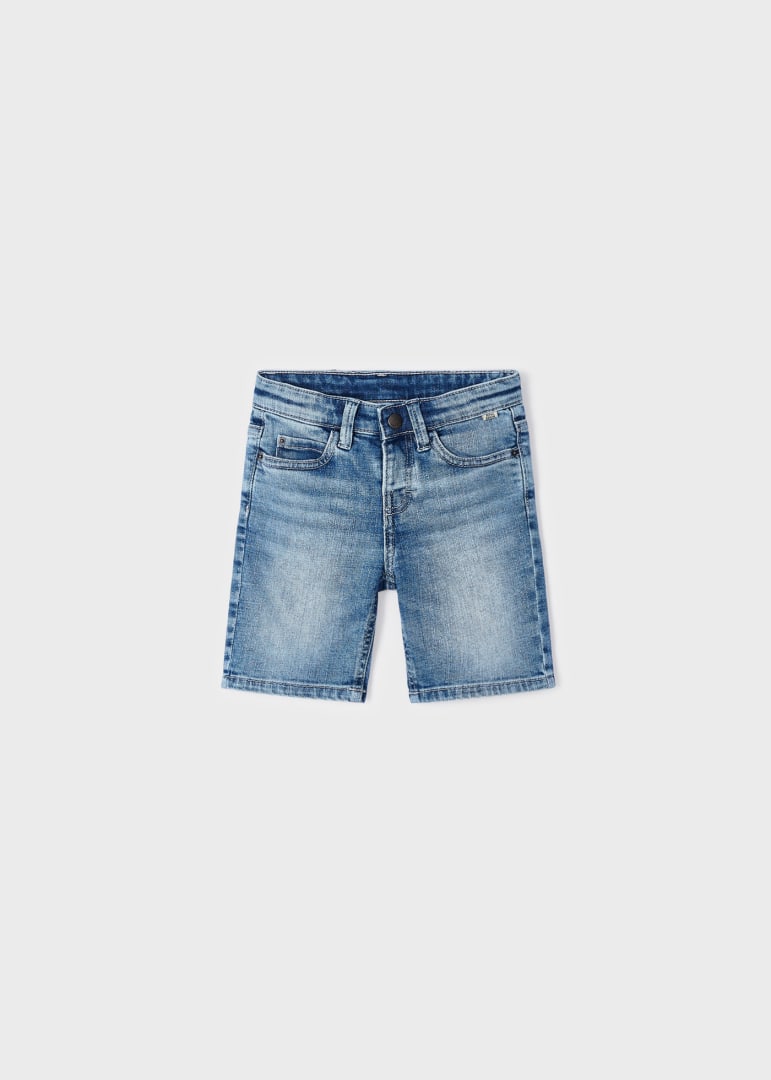 Bermuda In Denim In Cotone Sostenibile Bambino MAYORAL 237 - MAYORAL - Luxury Kids