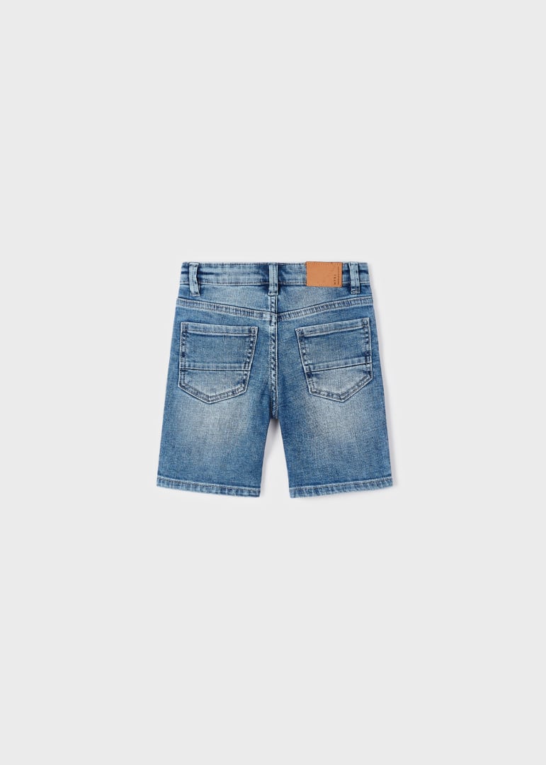 Bermuda In Denim In Cotone Sostenibile Bambino MAYORAL 237 - MAYORAL - Luxury Kids