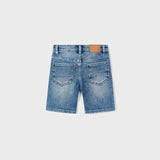 Bermuda In Denim In Cotone Sostenibile Bambino MAYORAL 237 - MAYORAL - Luxury Kids