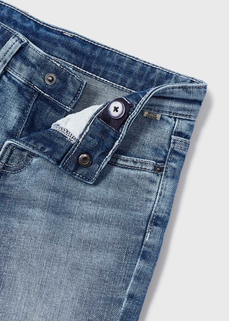 Bermuda In Denim In Cotone Sostenibile Bambino MAYORAL 237 - MAYORAL - Luxury Kids