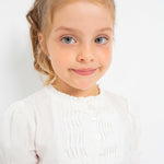 Blusa Manica Corta In Popeline Bambina MAYORAL 3138 - MAYORAL - Luxury Kids