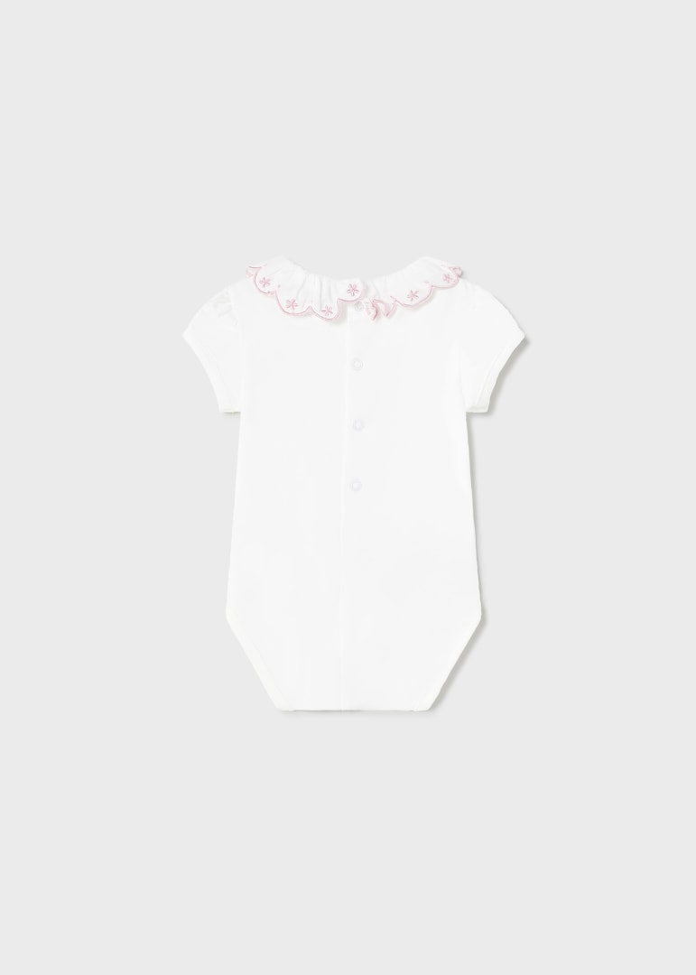 Body Con Colletto In Cotone Sostenibile Neonata MAYORAL 1733 - MAYORAL - Luxury Kids