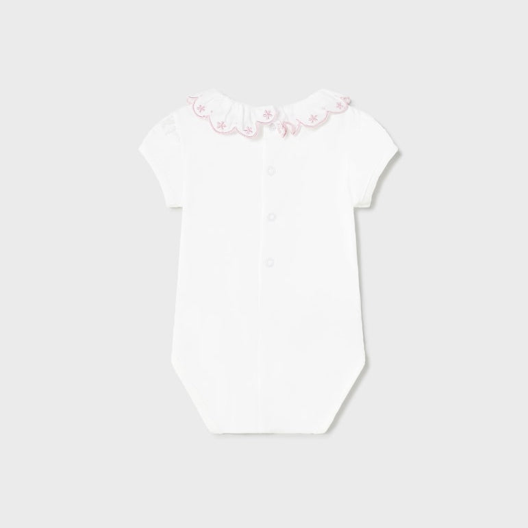 Body Con Colletto In Cotone Sostenibile Neonata MAYORAL 1733 - MAYORAL - Luxury Kids