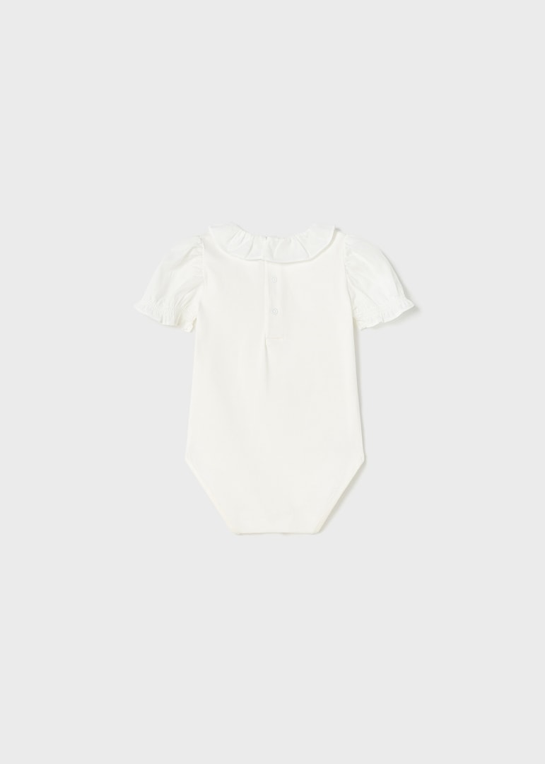 Body manica Corta In Cotone Sostenibile Neonata MAYORAL 1769 - MAYORAL - Luxury Kids