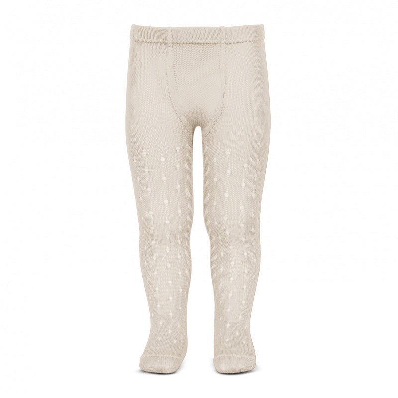 Perforierte Baumwollstrumpfhose von Perle für Neugeborene CONDOR 2565