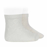 Kurze perforierte Baumwollsocken von Perle' für Neugeborene CONDOR 2507C