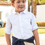 Camicia Basica In Cotone Bambino MAYORAL 140 - MAYORAL - Luxury Kids